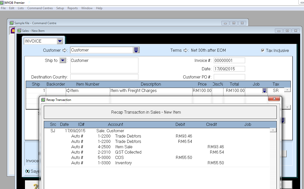 How to add Freight Charges into the Cost of Sales (COS) ABSS Support