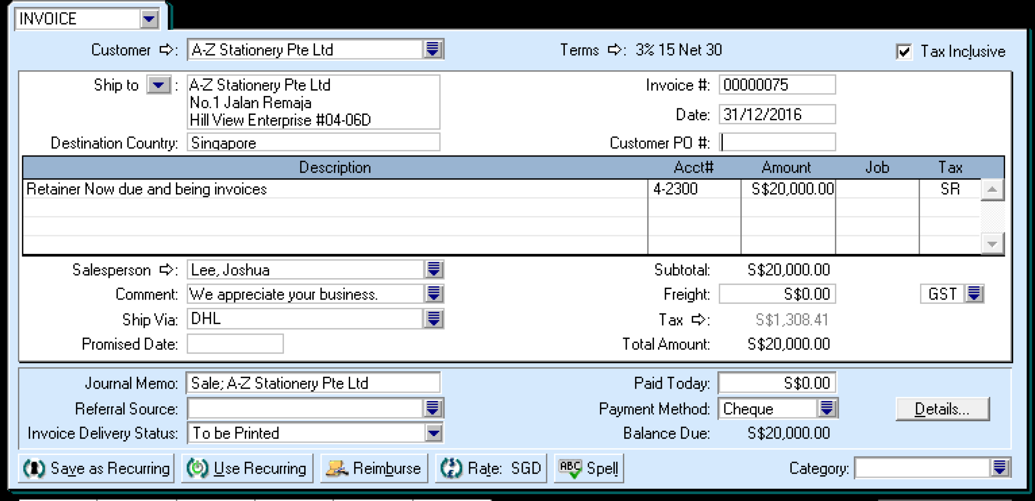 Receiving Retention Payments (Retentions) ABSS Support