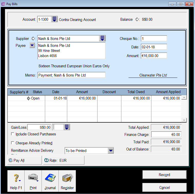 Making Payment In a Different Currency – ABSS Support