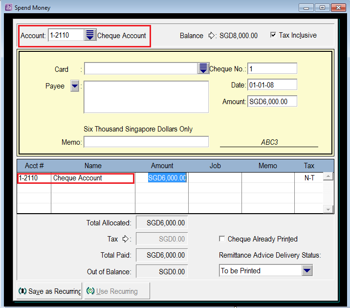 Initial Bank Reconciliation ABSS – ABSS Support