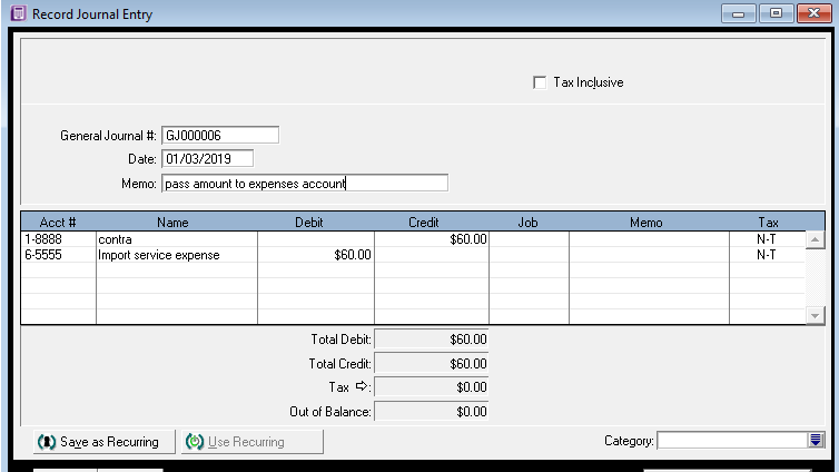 Import Services - SST - ABSS Support